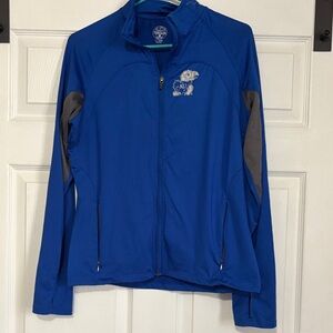 Rivalry Threads Royal Blue Full-Zip Utility Jacket with Gray Panels